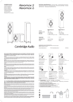 Cambridge Audio Aeromax - Installation Guide 